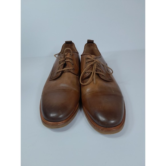 Warfield & Grand Cap Toe Leather Oxford Men Sz 9 Tan Brown - Picture 4 of 9